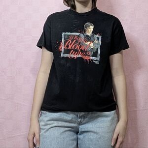 Black Graphic Tee with Unique Design